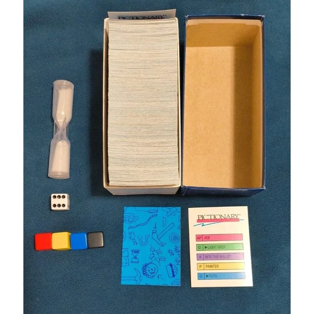 1993 90s Edition Pictionary Classic Board Game Of Quick Draw - Complete